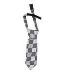 Gray Argyle Tie